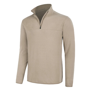 Pull en polaire à fermeture éclair quart personnalisé pour hommes Sweat-shirt Streetwear personnalisé Chandails pour hommes Pull en polaire lourd - Product Image 4