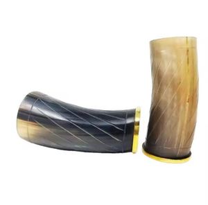 Chope en céramique de buffle naturel de haute qualité tasse de corne à boire de bière Viking classique excellent prix pour les fêtes et les événements - Product Image 1