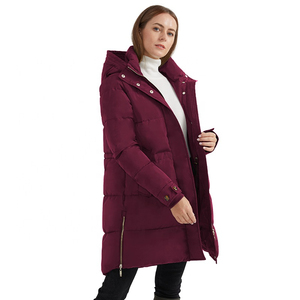 เสื้อแจ็คเก็ตฤดูหนาวสำหรับผู้หญิง มีฮู้ด สไตล์ลำลอง สีพื้น เอวธรรมชาติ แขนยาว ป้องกันไฟฟ้าสถิต สไตล์วินเทจ - Product Image 4