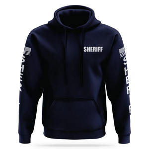 Sudadera con capucha SHERIFF Performance con estampado personalizado de última colección para hombre, sudaderas con capucha de entrenamiento cálido para invierno, peso pesado - Product Image 1
