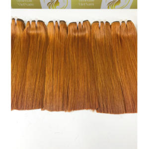 Extensions de cheveux personnalisées de haute qualité avec cuticule alignée dentelle vietnamienne HD couleur orange donneur unique - Product Image 5