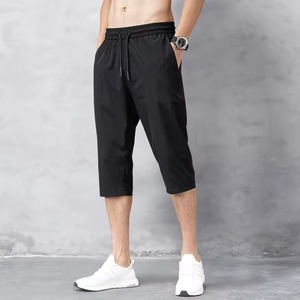 Short décontracté en coton personnalisé à longueur de genou avec cordon de serrage pour hommes à vendre - Product Image 4