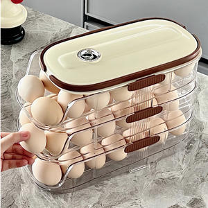 Rectangle Modern <strong>Egg</strong> Crisper Refrigerator <strong>Egg</strong> Holder Food Contact Grade PET+PP Slide Type Shock-Proof Portable Freshness - Product Image 6