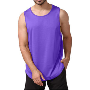 Camiseta Deportiva de Malla Personalizada para Hombre, Camiseta sin Mangas Unisex con Logotipo Personalizado, Camiseta Deportiva Cómoda al por Mayor para Entrenamientos - Product Image 1