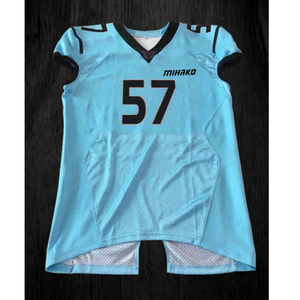 Design personnalisé broderie numéro Design maille équipe Club Fans Football américain pratique Jersey - Product Image 5