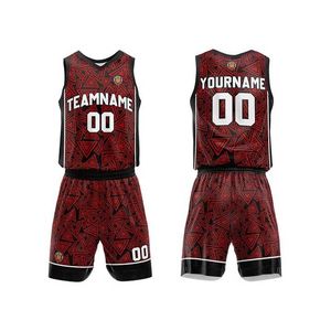 ชุดบาสเก็ตบอลเครื่องแบบบาสเก็ตบอลชุดบาสเก็ตบอลความยาวปกติพิมพ์ลายออกแบบได้ตามต้องการล่าสุด - Product Image 5