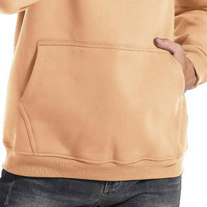 Luxe personnalisé pour hommes 100% fibre de bambou surdimensionné double couche polaire Hoodie-380gsm hiver anti-rétrécissement taille XS - Product Image 5