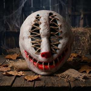 Máscara de Halloween de Joker Asesino, de Goma PVC, de Media Cara, para Cosplay de Payaso, para Fiestas, con Forma de Fantasma, para Impresión DIY - Product Image 2