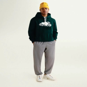 Sweat-shirts pour hommes de qualité supérieure, personnalisés, brodés et imprimés à l'écran, 100% coton molletonné, écologiques, respirants, anti-rides, verts - Product Image 2