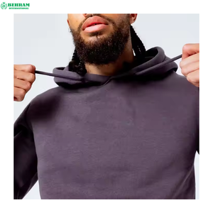 Ensemble de survêtements respirants et épais pour hommes, avec sweat à capuche et pantalon de jogging, idéal pour la gym et le sport, 100% polyester - Product Image 5