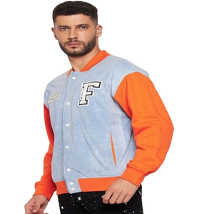 เสื้อแจ็กเก็ตเบสบอลสไตล์วินเทจสำหรับผู้ชายเสื้อเบสบอลลำลองสไตล์สตรีทสั่งทำโลโก้ได้ตามต้องการ - Product Image 4