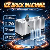 Machine à glace en blocs de 5 tonnes pour eau salée, 3 tonnes de briques, petite machine commerciale, 50 kg d'ammoniac, Chine, 500 kg, pour le Nigéria et Haïti