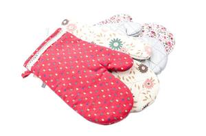 Buena calidad hermoso estilo impreso Material de algodón orgánico cocina ovenmitt para cocina Propósito resistente al calor - Product Image 3