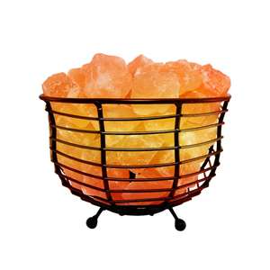 Iron Basket With <b>Pink</b> Himalayan <b>Salt</b> - Product Image 2