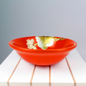 Vietnam Handmade Eco-Friendly <b>Lacquerware</b> Bowl Traditional Natural Material Handicraft by VietnamCrafts for Daily Use LBW6030 - Product Image 3