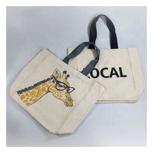 Fabricante indio ecológico Beige llano de gran tamaño Casual hombro con asa señoras venta al por mayor bolsas de lona de algodón de moda - Product Image 5