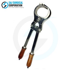 SAJ SURGICAL CORPORATION Eco Friendly <b>Castrator</b> Long Handle Veterinary Use Recyclable Stainless Steel Biodegradable Packaging - Product Image 6