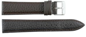 Unisex 205 Brown Luxury Classic Genuine Leather Stainless Steel Adjustable Lightweight Smartwatch Bands Soft Waterproof Strap - Product Image 6