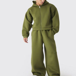 Fournisseur Ensemble de survêtements personnalisables pour hommes Survêtement en molleton 100% coton pour hommes Survêtements de jogging 2 pièces/Ensemble de survêtements pour hommes - Product Image 5