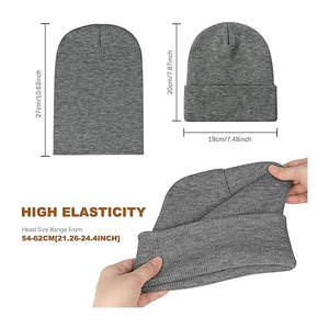 Gorro de Invierno Unisex de Punto Cálido y Ligero con Logotipo Personalizado OEM para Uso Casual al Aire Libre - Product Image 3