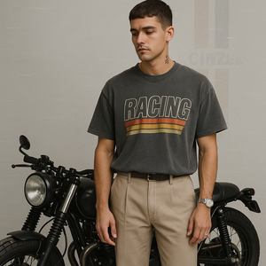 Oem/odm unisex BIKER accแรกเสื้อฮู้ดผ้าฝ้าย100% ใหญ่พิเศษพิมพ์ลายแบบกำหนดเองสไตล์วินเทจคุณภาพเยี่ยมราคาถูก - Product Image 4