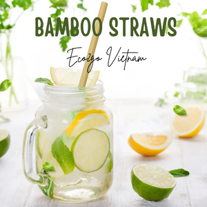 Juego de pajitas de bambú 100% naturales y respetuosas con el medio ambiente, juego de pajitas de bambú con logotipo láser gratis para beber bebidas saludable, de Vietnam - Product Image 6