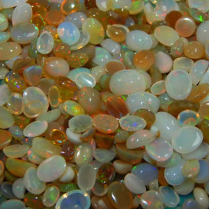 Lote de cabujón de ópalo etíope piedras preciosas sueltas Multi fuego 100% ópalo Natural sin tratamiento piedras preciosas aplicadas - Product Image 1