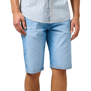 <b>High</b>-<b>Waist</b> Demin Short Breathable Denim Streetwear <b>with</b> Button Decoration Casual Style for Summer - Product Image 1