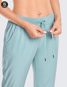 Pantalones Deportivos de Gimnasio Planos para Mujer, al por Mayor, Personalizados, de Invierno, con Bolsillo, 100% Algodón, Impermeables, Transpirables, Último Diseño 2025 - Product Image 2