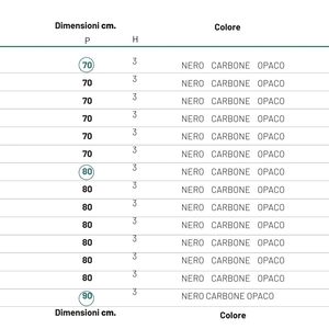 Contenitore doccia piatto piatto in porcellana opaco carbonio nero 180x80x3 cm Box doccia con confezione - Product Image 6