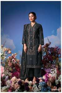 Colección de trajes de fiesta Salwar Kameez bordados a mano de algodón de primera calidad a precio mayorista - Product Image 3