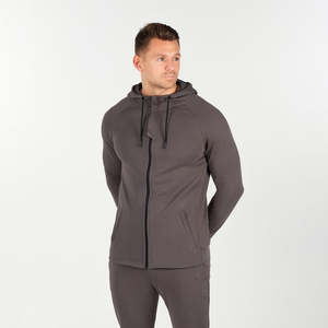 Chándal informal de algodón y poliéster para hombre, sudadera para correr de lana de otoño, diseño de dos piezas personalizable - Product Image 5