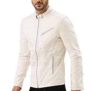 Vestes en cuir de mode de la rue commerçante, veste en cuir pour homme de haute qualité au meilleur prix, veste en cuir à manches longues - Product Image 1