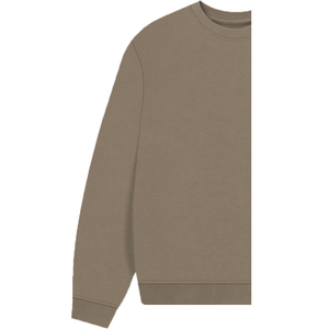 Sudadera Ecológica para Mujer, de Uso Diario, con Bordado Sólido, Transpirable, de Cuello Redondo, Color Chocolate, Resistente al Viento, de Poliéster/Algodón - Product Image 6