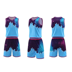 Conjunto de uniformes de baloncesto de secado rápido de alta calidad OEM al por mayor ropa deportiva de poliéster Bsci talla XS transpirable de alta calidad - Product Image 3