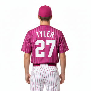 ชุดเบสบอลและกางเกงยูนิฟอร์มกีฬา ผ้าโพลีเอสเตอร์ 100% คุณภาพสูง พิมพ์ลายแบบซับลิเมชั่น แห้งเร็ว ระบายอากาศดี ขายส่ง - Product Image 4