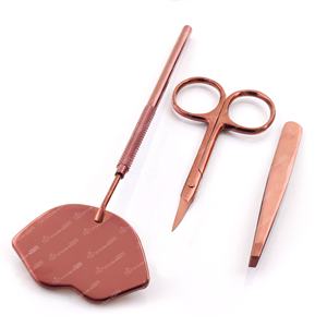 Miroir d'extension de faux cils en acier inoxydable de marque privée personnalisable avec poignée creuse et pointe Logo personnalisé - Product Image 4