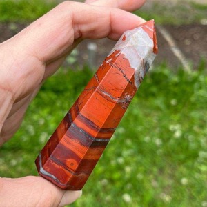 คริสตัลธรรมชาติเรดแจสเปอร์ทรงหอคอยสำหรับทำเครื่องประดับ คริสตัลขัดเงา ขนาด 2-4 นิ้ว น้ำหนัก 80 กรัม มีจำหน่าย ลดราคาพิเศษ - Product Image 6