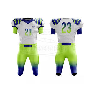2024 meilleur prix uniforme de football américain vêtements de sport de haute qualité avec technique de sublimation XL taille chemises pantalons Offre Spéciale - Product Image 1