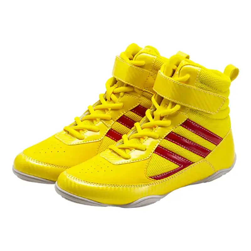 2023 New Brand Professional Fighting Wrestling Shoes Size 35-45 men High Top Boxing Shoes Outsole Lace Up Boots