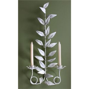 Portavelas Decorativo de Metal con Forma de Árbol y Hojas, Soporte para Velas Cónicas con Adorno de Pájaro para Decoración de Bodas y Hogar - Product Image 5