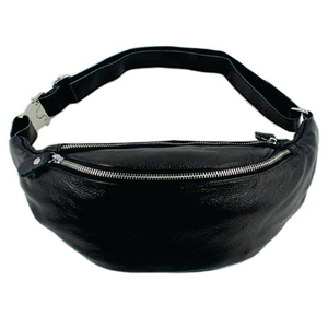 Unisex Cowhide Leather Waist Bag Zipper Closure Real Genuine Leather Fanny Bag Phone <b>Pouch</b> Male Sling Shoulder Bag for <b>Men</b> Women - Product Image 5
