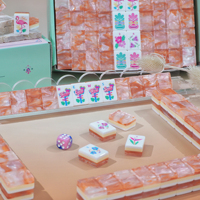 Tapis de Mahjong Deluxe à Approvisionnement Direct, Antidérapant en Caoutchouc, pour Mahjong Américain, Supporte 160 Tuiles, Idéal pour le Divertissement Familial Traditionnel, Meilleur Choix