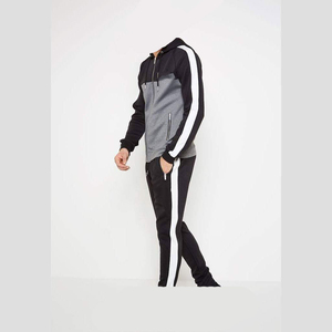 2025 logotipo personalizado de dos piezas para hombre gimnasio Fitness entrenamiento chándal transpirable 100% poliéster pesado Casual invierno Unisex - Product Image 6