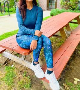 กางเกงโยคะสำหรับใส่ออกกำลังกายพิมพ์ลายซับลิเมชันสำหรับผู้หญิงกางเกงใส่ออกกำลังกายเล่นฟิตเนสเอวกลาง - Product Image 6