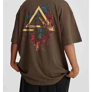 Camiseta de algodón de lavado vintage personalizada para hombre, ropa de calle digital a la moda, Camiseta de algodón 100% estampada - Product Image 6