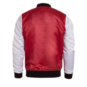 Jaket Bomber polos untuk pria, jaket Bomber tahan angin Satin bisnis kustom bahan kualitas tinggi desain baru