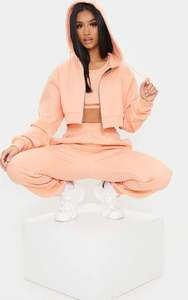 Survêtements personnalisables délavés à l'acide pour femmes, survêtements, survêtements, sweat à capuche court et ensemble court pour femmes - Product Image 3