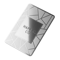 Tarjetas de Visita Personalizadas Económicas, Gruesas, Plateadas en Zinc, con Letras Impresas en Serigrafía para Grabado Láser, para Regalos Promocionales