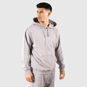 Sweat à capuche oversize de luxe en molleton épais polyester/coton pour homme, personnalisable avec impression et gaufrage, grandes tailles, vente en gros - Product Image 2